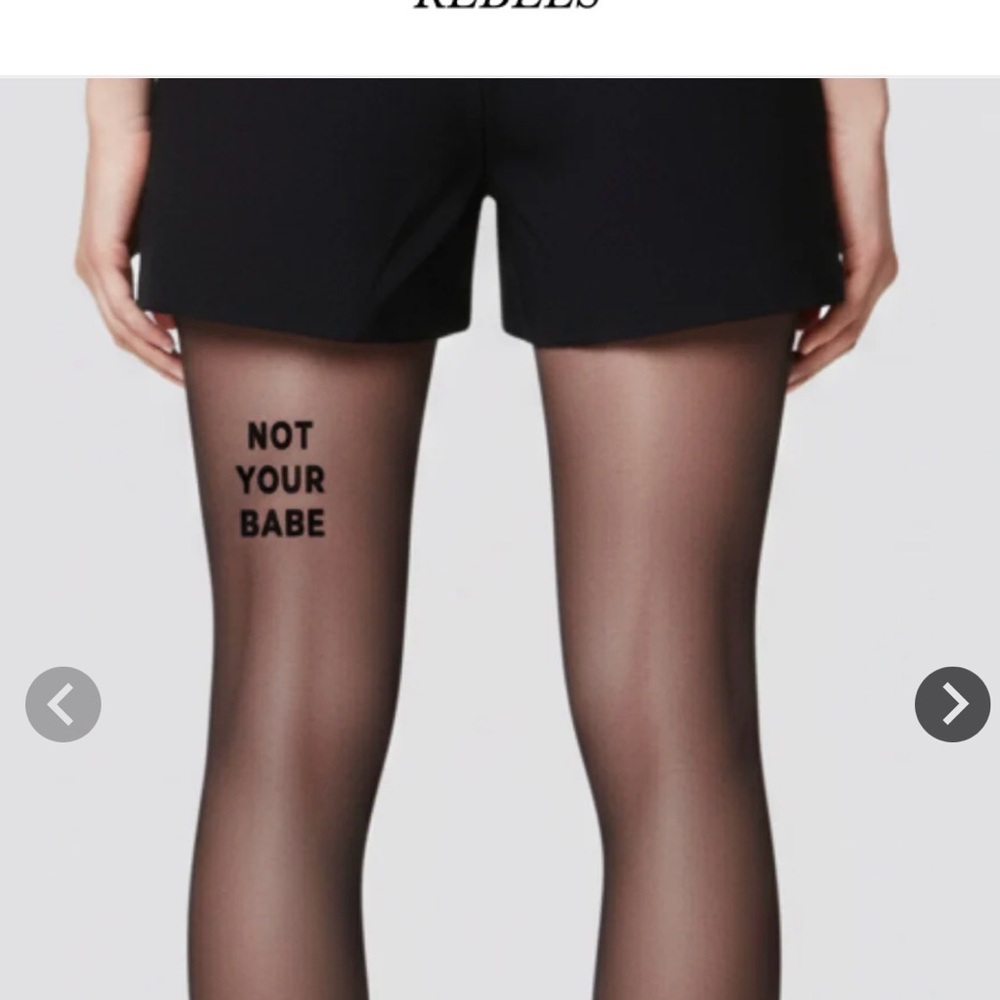 Sheer Black Statement Tights